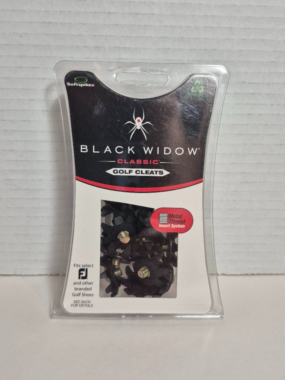 Black Widow Classic Golf Cleats Small Metal Fast Twist Softspikes 9A4P1R-WM NEW